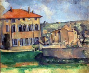 Maison et ferme à Jas de Bouffan par Paul Cézanne - Paul Cézanne