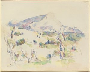 Mont Sainte-Victoire, vue de Lauves, 1902-06 - Paul Cézanne