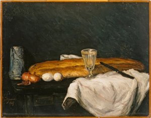 Nature morte : Le Pain et les Œufs - Paul Cézanne
