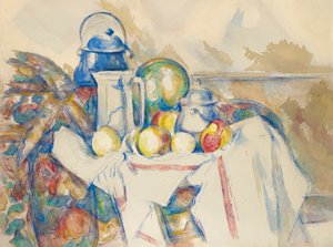 Nature morte avec pot au lait, melon et sucrier, 1900-1906 - Paul Cézanne
