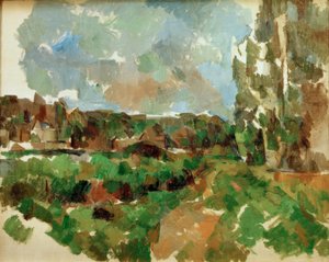 Paysage au bord d’une rivière - Paul Cézanne