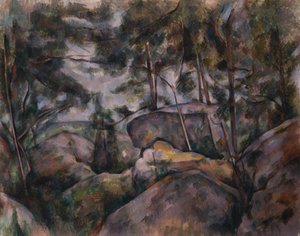 Rochers dans la Forêt, années 1890 - Paul Cézanne