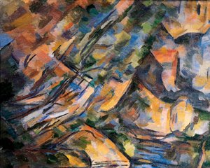 Rochers près des grottes au-dessus du Château Noir (détail) - Paul Cézanne