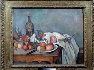 Nature morte avec des oignons - Paul Cézanne