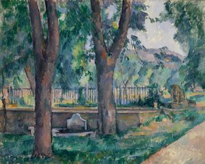 La piscine au Jas de Bouffan, vers 1885-86 - Paul Cézanne
