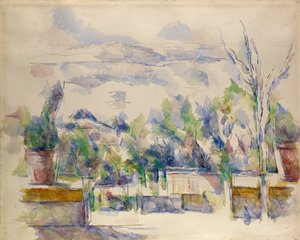 La terrasse du jardin à Les Lauves - Paul Cézanne