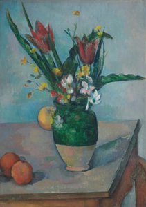 Le vase de tulipes - Paul Cézanne