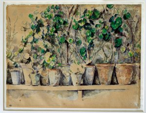 Les pots de fleurs Paul Cézanne