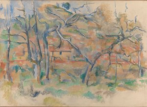 Arbres et maisons, Provence, c.1885 - Paul Cézanne