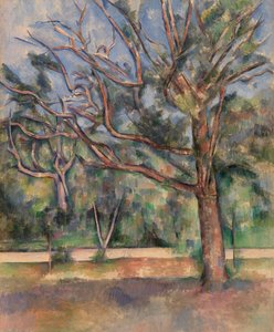 Arbres et route - Paul Cézanne