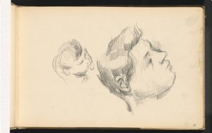 Deux têtes - Paul Cézanne