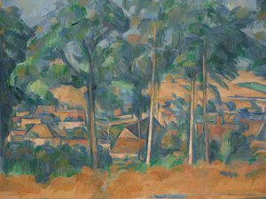 Village derrière les arbres (Marines), vers 1898 (huile sur toile) - Paul Cézanne