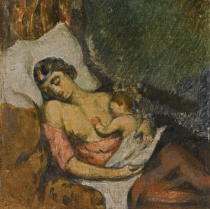 Femme allaitant son enfant, vers 1872 - Paul Cézanne
