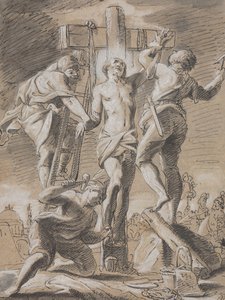 Christ cloué sur la croix, début du 18e siècle - Paul Decker the Younger