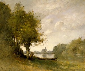 Un étang près de Nangis - Paul Desire Trouillebert