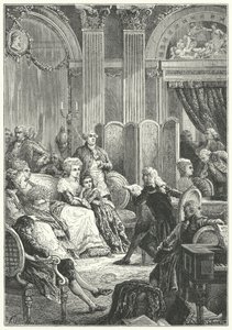 Un salon au début du règne de Louis XVI de France - Paul Dominique Philippoteaux