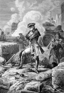Thomas Arthur Lally, Baron de Tollendal pendant le siège de Pondichéry en 1760 (gravure par Paul Philipotteaux) - Paul Dominique Philippoteaux