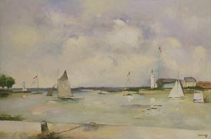 Entrée du port de Honfleur - Paul Elie Gernez