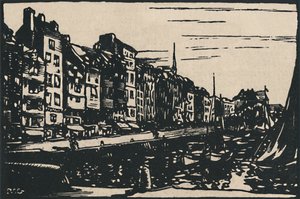 Honfleur - Le Vieux Bassin, 1919 - Paul Elie Gernez