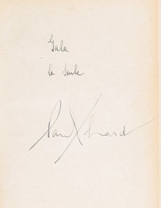 Dédicace manuscrite dans L