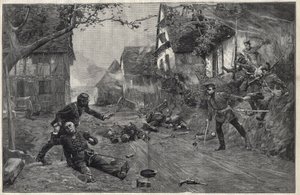 Guerre de 1870-1871 - à la bataille de Woerth (ou bataille de Froeschwiller Woerth, Froeschwiller-Woerth), 6 août