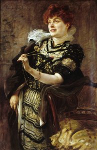 Portrait de Daniel Lesueur 1860-1921, ca 1896 - Paul Emile Chabas