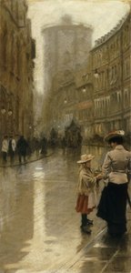 La jeune vendeuse de fleurs - Paul Fischer