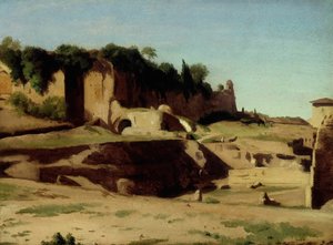 Le Palais Impérial sur le Palatin, Rome - Paul Flandrin