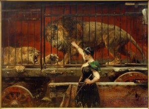 P. Meyerheim, La lionne jalouse - Paul Friedrich Meyerheim