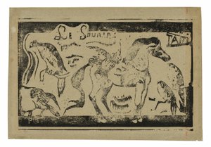 Un Cheval et des Oiseaux, en-tête pour Le sourire - Paul Gauguin