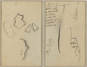 Un profil et quatre formes; Esquisse de la tête d