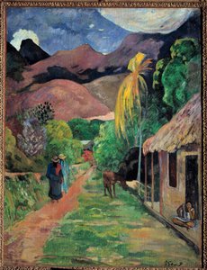 Une rue à Tahiti - Paul Gauguin