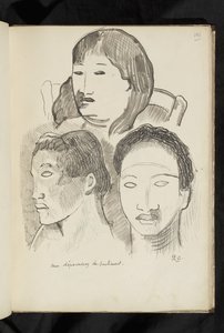 Avant et après - dessin "Non dépourvues de sentiment" - Paul Gauguin