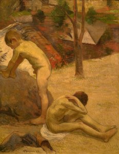 Garçons bretons se baignant - Paul Gauguin