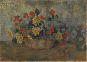 Panier avec des fleurs, 1884 - Paul Gauguin