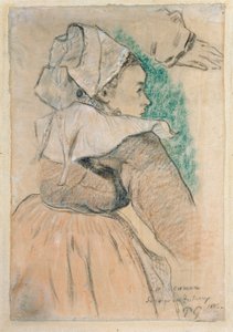 Femme bretonne de profil droit, 1886 - Paul Gauguin