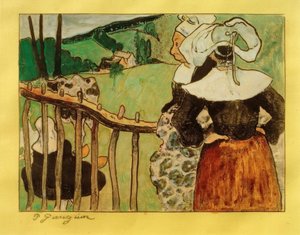 Bretonnes à la barrière - Paul Gauguin