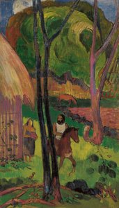Cavalier devant la case, 1902 - Paul Gauguin