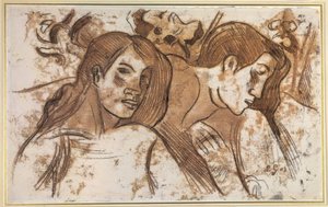 Deux Marquisiennes - Paul Gauguin