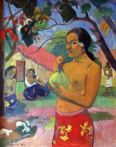 Eu haere ia oe Femme tenant un fruit. Où allez-vous, 1893 - Paul Gauguin