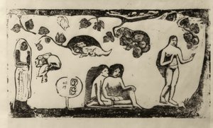 Femmes, animaux et feuillage - Paul Gauguin