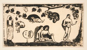 Femmes, animaux et feuillages - Paul Gauguin