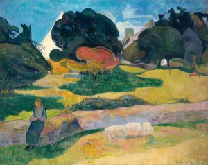 Fille gardant des cochons, 1889