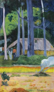Cabane sous les arbres - Paul Gauguin