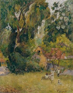 Cabanes sous les arbres - Paul Gauguin