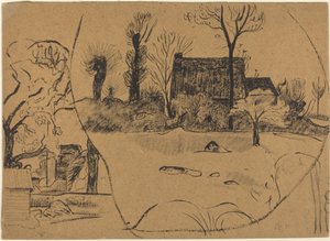 Paysage à Pont-Aven - Paul Gauguin