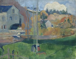 Paysage en Bretagne. Le moulin David - Paul Gauguin