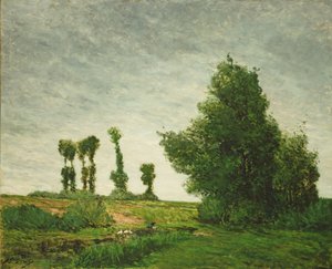 Paysage avec peupliers - Paul Gauguin