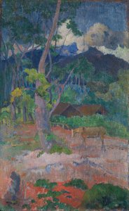 Paysage avec un cheval