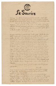 Le sourire: Journal sérieux, nov. 1899 - Paul Gauguin